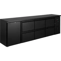 GastroHero Barkühltisch ECO 1/6 - Hochwertiger Kühlschrank für die Gastronomie - Kühlschränke mit 687 Liter Kühlvolumen, robust und langlebig, höhenverstellbare Füße und LED-Innenbeleuchtung für optimale Nutzung.