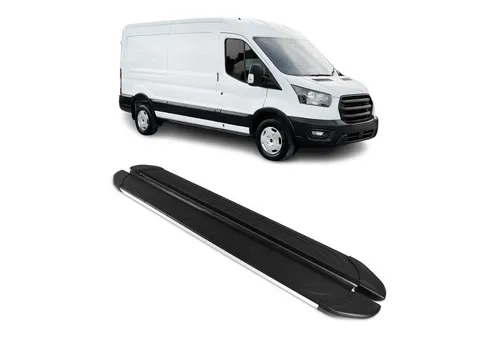 OMAC Kfz-Schmutzfänger Seitenschweller für Ford Transit L3 2014-2025 – Aluminium 2-tlg. - Fahrzeugspezifische Trittbretter aus hochwertigem Aluminium für Ford Transit L3. Rutschfestes Design sorgt für sicheren Zugang und schützt die Karosserie vor Kratzern. Ideal für Familien und stilvolle Fahrzeuge.