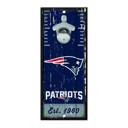 New England Patriots NFL Flaschenöffner Schild Opener Fanshop Bar Deko Geschenk