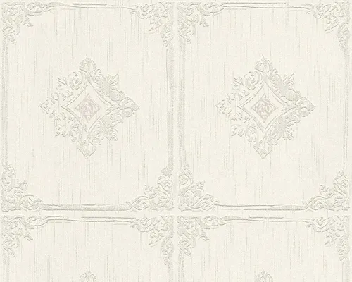 Architects Paper Tessuto 2 Barock Tapete, creme-grau