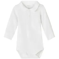 Name It Langarmbody NBMHOLGER LS POLO BODY NOOS weiß 62