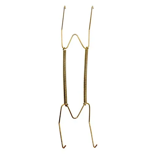 GeKLok Edelstahl Telleraufhänger, 20,3 cm bis 40,6 cm, Wandmontage, Minimalistisch und Dekorativ