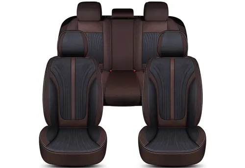 BREMER SITZBEZÜGE für Opel Adam 2013-2019 – Komplettset Schwarz/Braun - Schützen Sie Ihre Autositze stilvoll mit dem 2-tlg. Komplettset für Opel Adam. Hochwertiges 3-Lagen-System für Komfort und perfekte Passform, inklusive praktischen Taschen für Ihre Utensilien.
