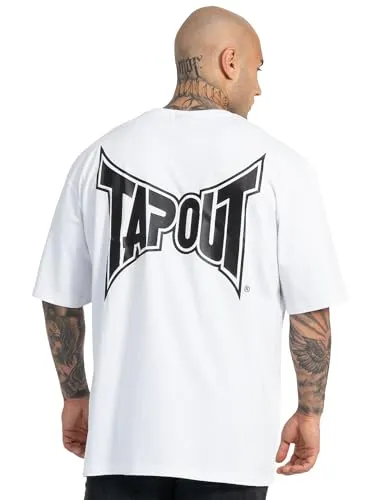TAPOUT Oversize-Shirt CREEKSIDE XL - Weiß - Herren-Shirt aus 100% gekämmter Baumwolle, bequem und lässig im Oversize-Schnitt, perfekt für entspannte Freizeitlooks.