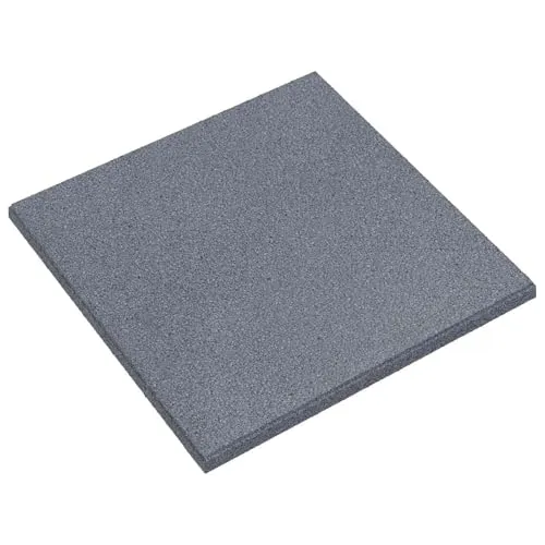 vidaXL Sturzschutzfliesen 12 Stück Grau 50 x 50 cm Gummi - Flexible Fallschutzplatten für Außenbereiche, stoßfest und einfach zu verlegen. Ideal für Gärten und Spielbereiche, pflegeleicht und langlebig.
