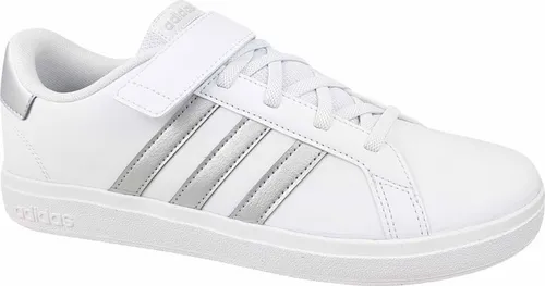 adidas Grand Court 2.0 EL K GW6516 - Klassische Kinder-Sneaker - Sneaker für Kinder mit praktischem Klettverschluss, ideal für Sport und Freizeit. Die flexible Sohle bietet Bewegungsfreiheit und die 'Non Marking' Sohle hinterlässt keine Spuren.