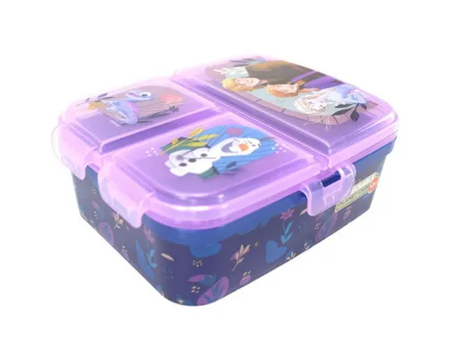 Stor Lunchbox Brotdose für Kinder mit 4 Fächern verschiedene Motive, Kunststoff, authentisches Design