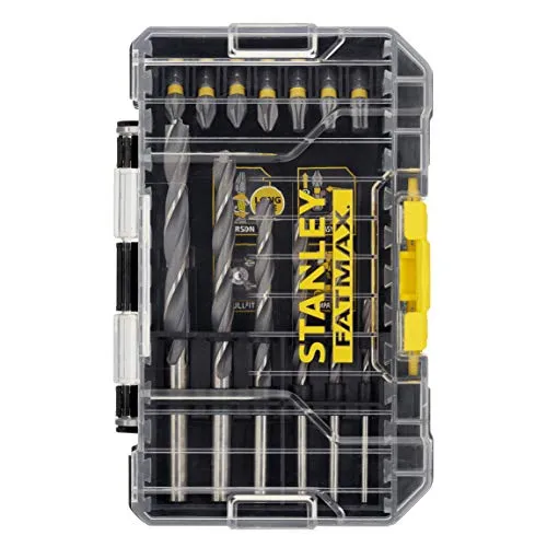 Stanley FatMax 19-tlg. Metallbohrer- und Torsion Bit-Set STA88554 im ToughCase