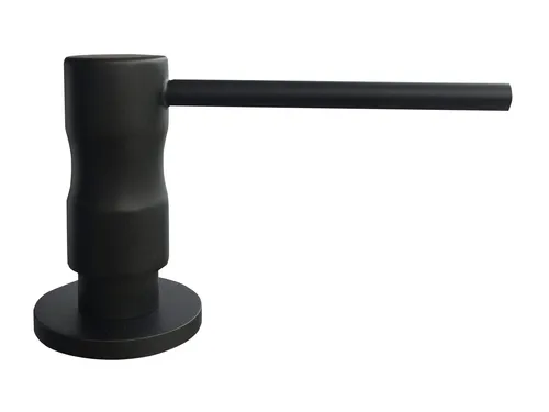 Systemceram Spülmittelspender Slim Schwarz 00908 - Stylischer Spülmittelspender mit 300 ml Füllmenge, von oben befüllbar und ideal für moderne Küchen.