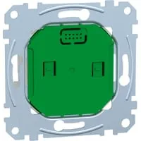 Merten Raumtemperaturregler -Einsatz, 2A, ZB MEG5777-0000 - Rauchmelder mit ZigBee-Technologie für intelligente Temperaturregelung. Einfach zu installieren, bietet Fernzugriff über die Wiser Home App und spart Energie durch Präsenzsensor.