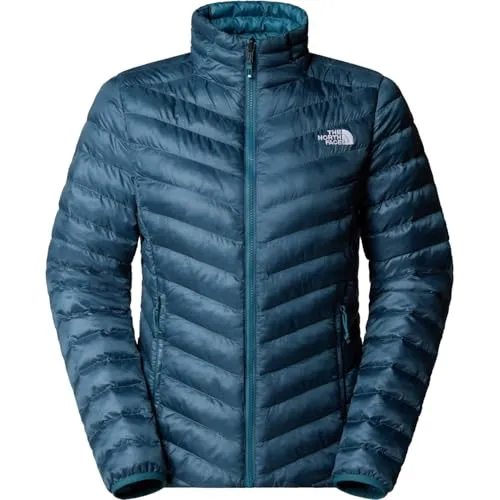 The North Face Women Huila Synth Jacket Space (M) - Jacke mit leichter, synthetischer Isolierung für sofortige Wärme beim Wandern. Zip-In-kompatibel und verstaut in der rechten Tasche - die perfekte Ergänzung für dein Berg-Schichtensystem.