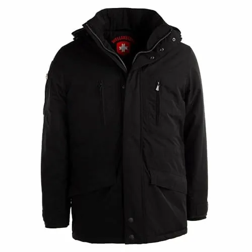 Wellensteyn Herren Jacke GOLFJACKE Winter Schwarz PolyAirLite, Größe XL - Wellensteyn GOLFJACKE für Herren in Schwarz aus PolyAirLite, ideal für kalte Tage. Leicht und bequem, perfekt für den Alltag und die Freizeit.