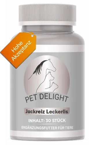 Pet Delight Juckreiz Leckerlis - für Hunde und Katzen bei Hautproblemen PFLEGE