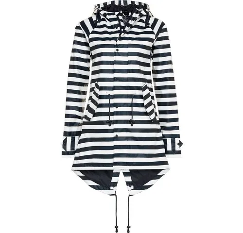 BMS Regenjacke blau 46 - Funktionsjacke aus 100% Baumwolle, ideal für wechselhaftes Wetter und bietet optimalen Schutz vor Regen.