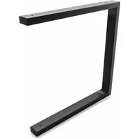 HEVVA Doppelte Waschtischhalterung 40 cm - Schwerlastträger für Aufsatz-Waschbecken - Regalträger & -stützen, robuste Wandkonsole mit 4x2 cm Metallprofil für langfristige Nutzung und Korrosionsschutz, ideal für Badezimmerprojekte