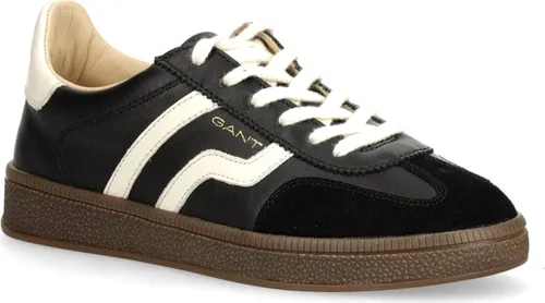 GANT FOOTWEAR Damen CUZIMA Sneaker - Schwarz/Weiß, Größe 38 EU - Damen-Sneaker aus hochwertigem Leder mit flacher Sohle für optimalen Tragekomfort und stilvolles Design, ideal für den Alltag.
