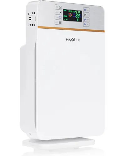 MAXXMEE Luftreiniger - Digitaler Luftreiniger mit 3 Ventilationsstufen, filtert Allergene, Pollen und Rauch effizient, ideal für gesunde Raumluft