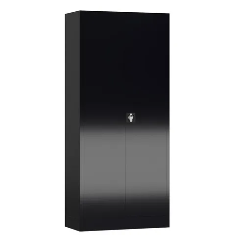 ClassiX Aktenschrank X-530339, abschließbar und aus Metall, 80 x 180 x 38cm - Hochschrank mit abschließbaren Metalltüren, ideal für Büroorganisation. Mit 4 höhenverstellbaren Fachböden und 3 Jahren Herstellergarantie.