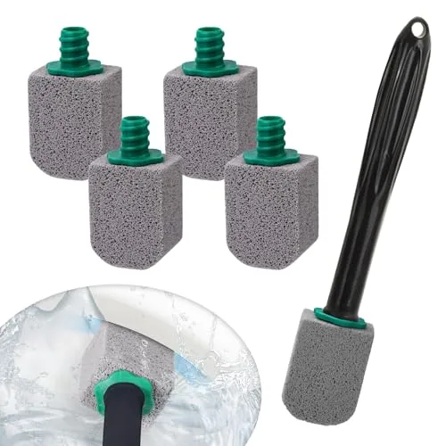 Stück Bimsstein WC Reiniger mit 1 Schwarzen Griff 5
