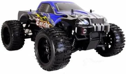 Amewi Torche Monstertruck 1:10 - RTR Blau - RC-Modelle mit Allradantrieb für ultimative Offroad-Abenteuer, Betriebsbereit und perfekt für Einsteiger und erfahrene Fahrer.