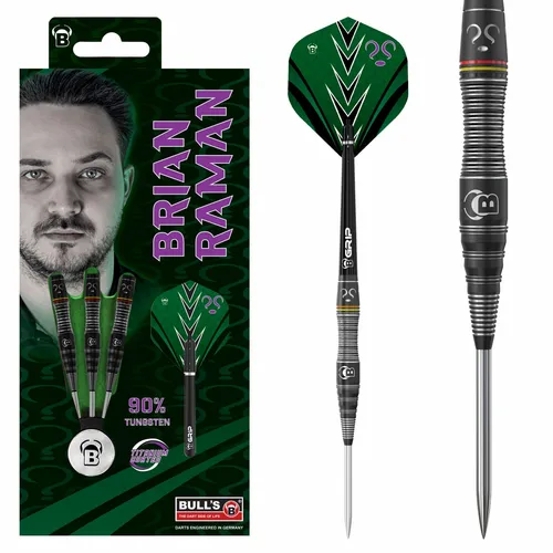 Bulls Brian Raman Dartpfeile (22 g) - Dartpfeile aus hochwertigem Material, ideal für präzises Zielen und optimale Kontrolle beim Spielen.