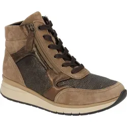 Gabor Sportliche Stiefelette bronce/nut 37.5 - Bequeme Damenstiefelette in Braun - Elegante Gabor Stiefelette in braun mit Reißverschluss. Ideal für den täglichen Einsatz, bietet sie extra Weite für mehr Bewegungsfreiheit und Komfort.