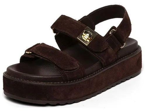Steve Madden Veloursleder Sandalen - Exklusive Sandalen von STEVE MADDEN aus hochwertigem Veloursleder. Die gepolsterte Decksohle sorgt für Komfort und verwandelt jedes Outfit in einen Blickfang. Ideal für stilvolle Auftritte.