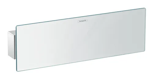 hansgrohe FixFit Schlauchanschluss mit Duschkopfhalter - Duscharmaturen mit praktischer Ablagefläche aus Sicherheitsglas und beidseitiger Haltefunktion für mehr Flexibilität und Stauraum in der Dusche.