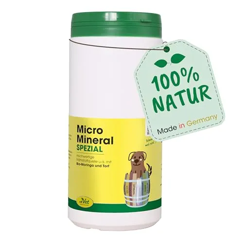 Micromineral Spezial Pulver für Hunde, Katzen und Pferde - 1 kg - Arzneimittel zur Unterstützung der Vitalität von Haustieren, enthält wertvolle Mikronährstoffe für ein gesundes Tierleben.