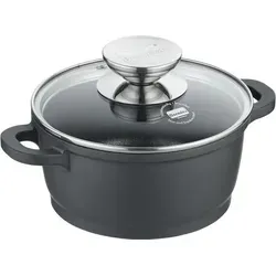 Berndes Vario Click Kochtopf 16 cm mit Glasdeckel - Universal-Kochtopf mit 3-lagiger Antihaftversiegelung für fettfreies Kochen, hitzebeständigem Glasdeckel und geeignet für alle Herdarten inklusive Induktion – ideal für energiesparendes Kochen!