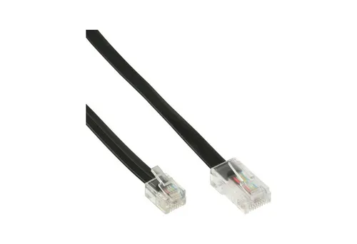 Inline InLine® Modularkabel, RJ45 zu RJ12 Stecker / Stecker, 6-adrig, 3m Telefonkabel