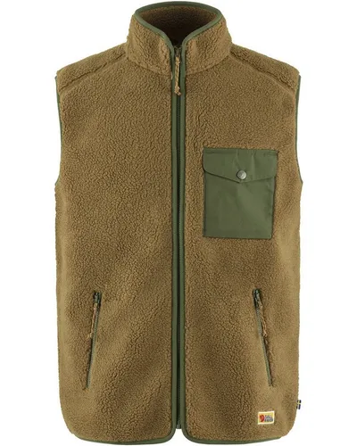 Fjällräven Herren Vardag Pile Vest Fleece Weste - Wander- & Outdoor-Westen für Herren, bequeme und warme Weste aus 100% recyceltem Polyester mit nachhaltigen Materialien und praktischer Brusttasche.