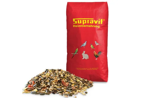 Supravit Nagerfutter 25kg - Premium Mischung für Hamster, Kaninchen & Co. - Hochwertige Premium Mischung für Hamster, Kaninchen und Meerschweinchen. 100 % natürliche Zutaten, ohne Zucker oder künstliche Zusätze – ideal für eine artgerechte Kleintierfütterung. Reich an Vitaminen und Mineralstoffen.