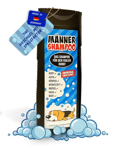 Deggelbam Duschgel 7in1 für Männer – Fauler Hund - Praktisches 7in1 Duschgel für Männer, ideal für die schnelle Pflege. Perfekte Geschenkidee für Geburtstage oder besondere Anlässe.