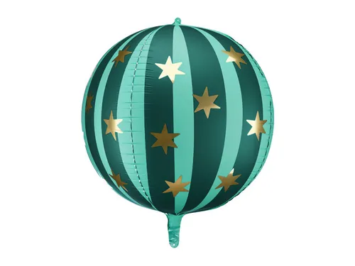 Balon foliowy Piłka w gwiazdki, 75 cm, zielony 1 op. / 1 szt. PAR 5904555063006