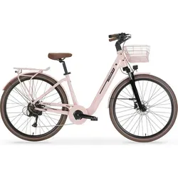 MBM Elektro-Citybike NEFELE 28 Zoll, rosa – Stylish und leistungsstark