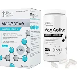 Magnesium Komplex Hochdosiert – 4 Organische Magnesiumformen mit Vitamin B6 – Hohe Bioverfügbarkeit, Unterstützt Nerve und Muskelfunktion –...
