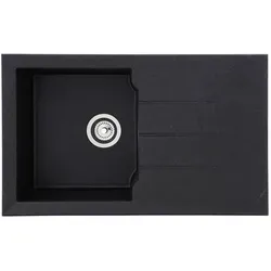 respekta Granitverbundspüle Alinéo 81 x 50 cm - Sanitäranlagen & Zubehör, langlebige Granitverbundspüle mit elegantem Design und hoher Kratzfestigkeit für Ihre Küche.