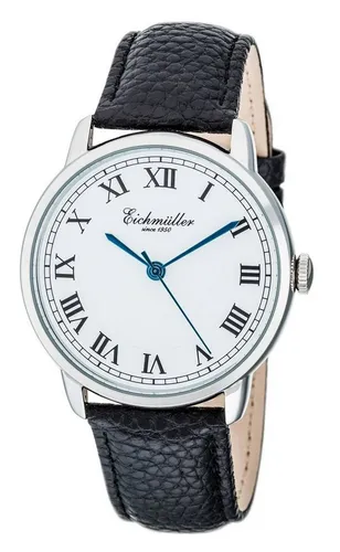 Eichmüller Quarzuhr Klassische Herrenuhr RE1098 Weiss/Schwarz 40 mm - Elegante Herrenuhr mit analoger Anzeige und Quarz-Antrieb. Stilvolles Design in Vintage-Optik, spritzwassergeschützt und mit poliertem Gehäuse aus Metall. Ideal für den täglichen Gebrauch.