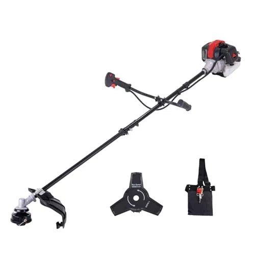 Scheppach Benzin Freischneider PBC330 - Rasentrimmer & Motorsense 2in1 mit 1,22 PS, Easy Start und ergonomischem Bike-Griff für müheloses Arbeiten. Ideal für präzise Rasenkanten und schwer zugängliche Flächen.