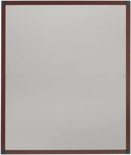 Culex Fliegengitter Alu Compact braun, 100x120cm - Fliegengitter für Fenster mit Rahmen, ideal für Außen-Rollläden. Einfache Montage ohne Bohren, optimale Sicht und Luftdurchlässigkeit dank Fiberglasgewebe.