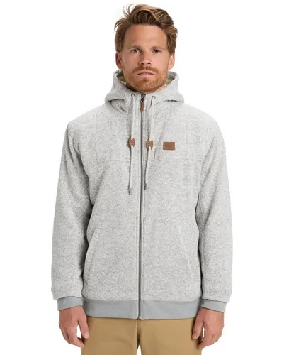 Quiksilver Cypress Keller Fleecepullover Grau M - Bequemer Fleecepullover in normaler Passform. Das atmungsaktive Material sorgt für hohen Tragekomfort und ist schnell trocknend – ideal für aktive Tage.