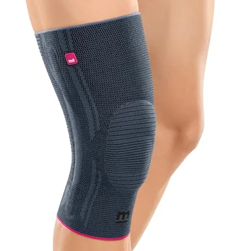 medi Genumedi Kniebandage unisex - Größe VIII, silber - Medizinische Verbrauchsmaterialien für Knie, bietet effektive Weichteilkompression mit Patella-Pelotte zur Linderung von Kniebeschwerden