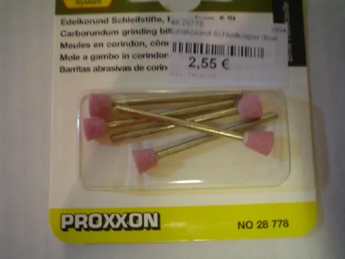 Proxxon 28778 Edelkorund Schleifstift Konus 5 Stück