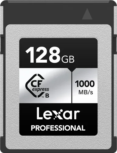 Lexar 128GB Professional Type B SILVER 1750MB/s - Speicherkarten für hochwertige 4K-Videos, ultraschnelle Lese- und Schreibgeschwindigkeiten von 1750/1300 MB/s, ideal für Spiegelreflexkameras und moderne Kameras.