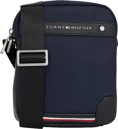 Tommy Hilfiger Umhängetasche Reporter Klein, Blau (Space Blue) - Zeitlose Tommy Hilfiger Reporter-Tasche mit verstellbarem Crossbody-Riemen. Kompakt und praktisch für unterwegs, ideal für Geldbeutel und Handy. Passt zu jedem Outfit – perfekt für Freizeit und Büro.
