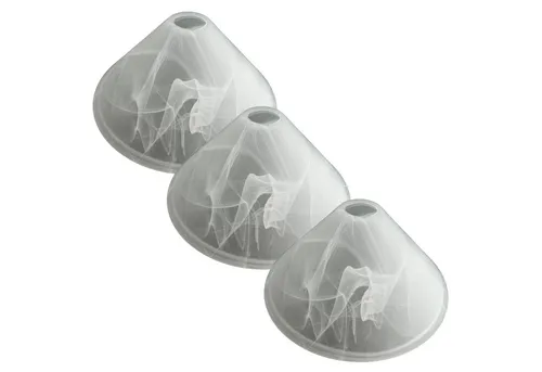 Lichthandel Hoch Lampenschirm Lampenglas Leuchtenglas Leuchte alabasterfarbig 29cm, passend für E27 Fassung