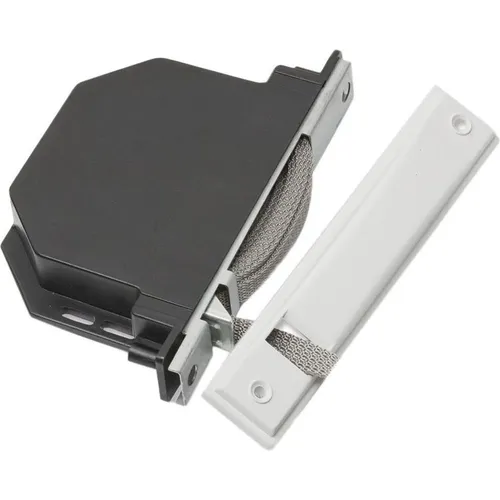 Weißer Universal-Gurtwickler für Rollläden - Sonstiges Rollladenzubehör - Universales Modell für alle Gurte bis 20 mm, inklusive 5,5 Meter Gurt. Ideal für einfache Montage und perfekten Halt.