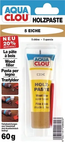 Clou Holz- u. Möbelpflege, waserverdünnbar/lö Holzpaste Eiche 60 g