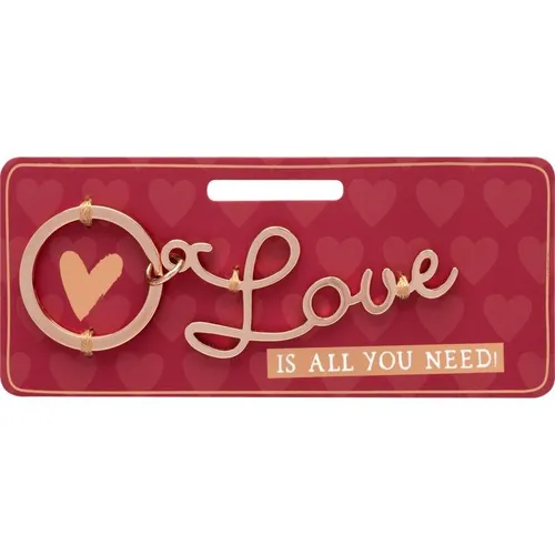 Schlüsselanhänger, Love, Metall, Größe mit Schlüsselring: 9,6cm x 3cm, Farb ...